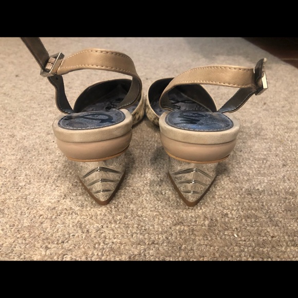 Animal print sling backs by Sam Edelman in size 7 - Picture 3 of 6